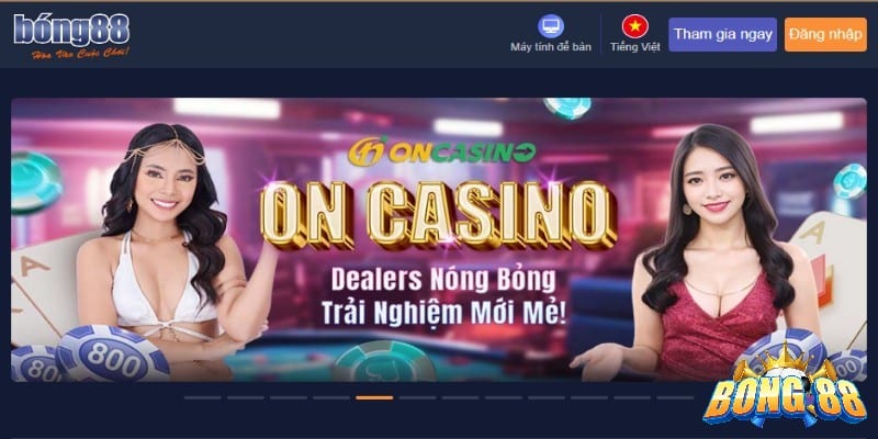 các trò chơi trong casino nhà cái Bong88